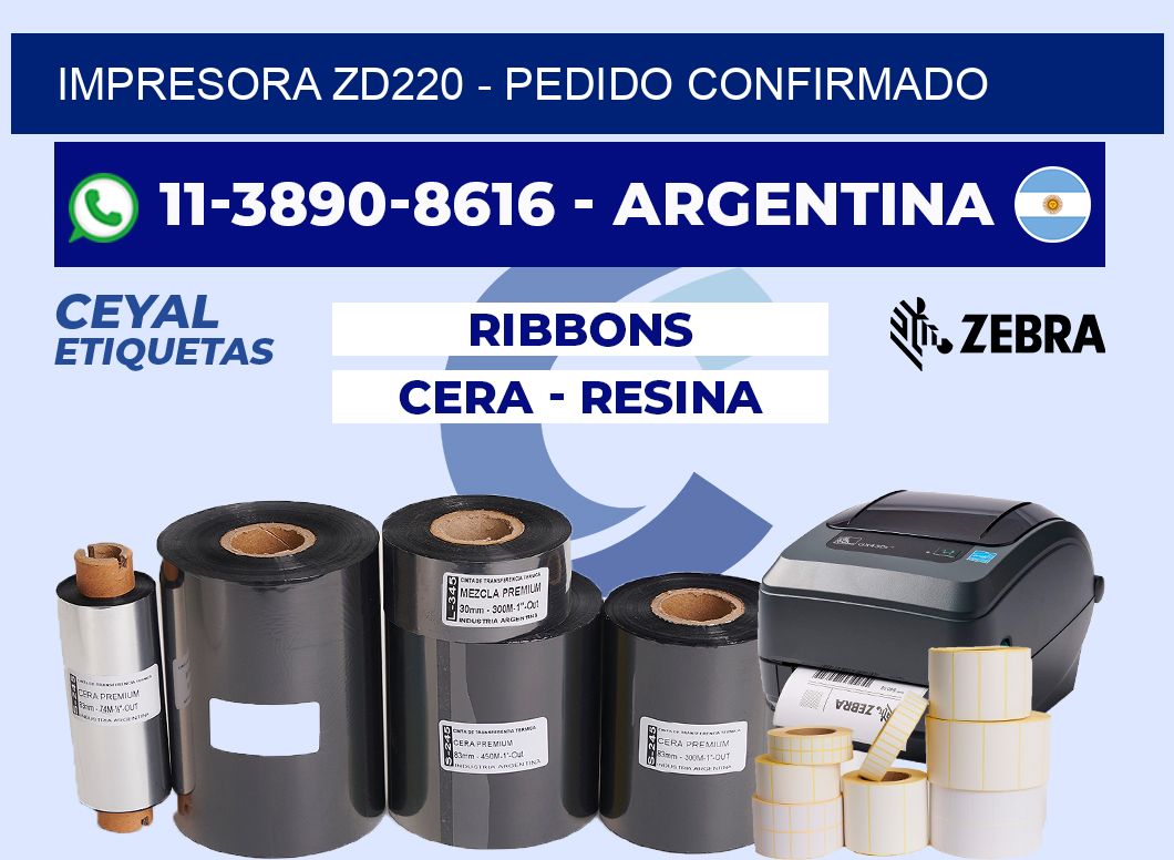 IMPRESORA ZD220 - Pedido confirmado