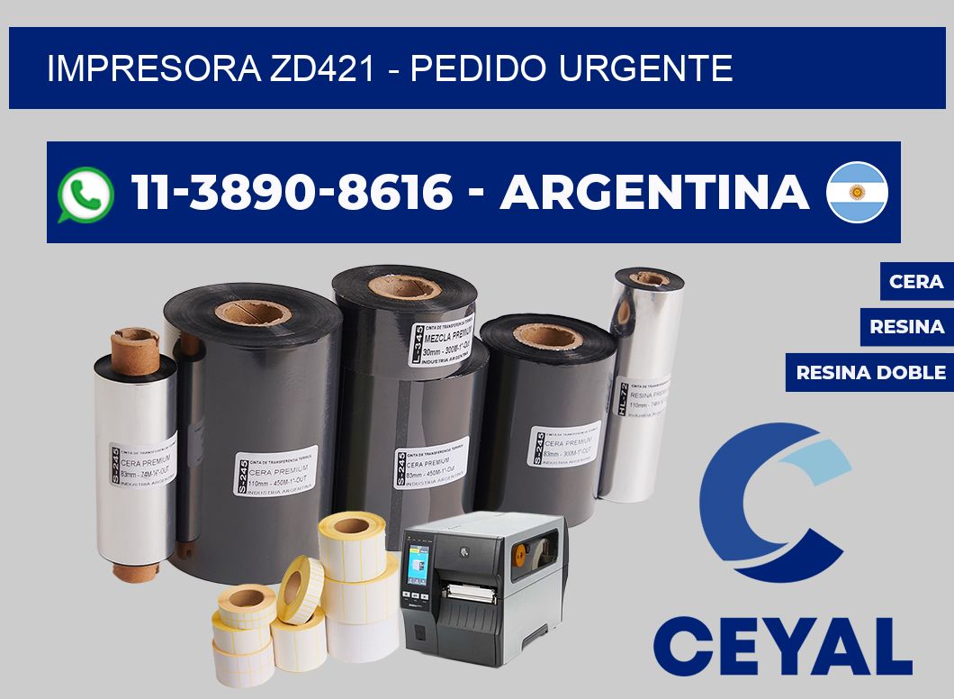 IMPRESORA ZD421 - Pedido urgente