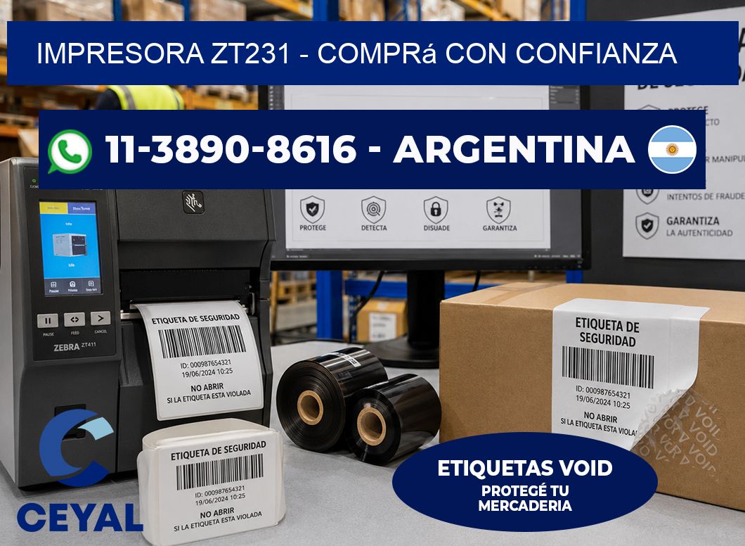 IMPRESORA ZT231 - Comprá con confianza