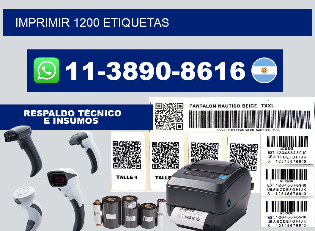 IMPRIMIR 1200 ETIQUETAS
