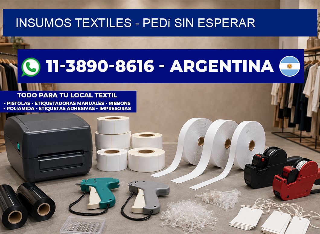 INSUMOS TEXTILES - Pedí sin esperar