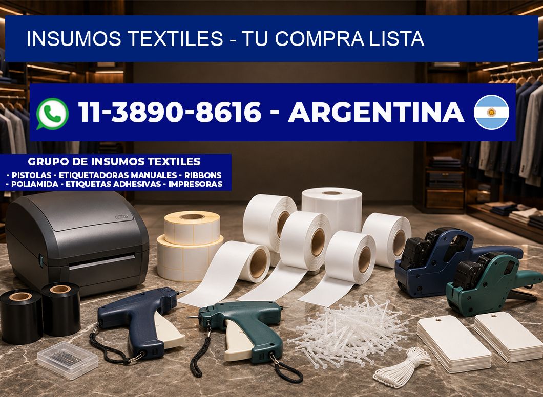 INSUMOS TEXTILES - Tu compra lista