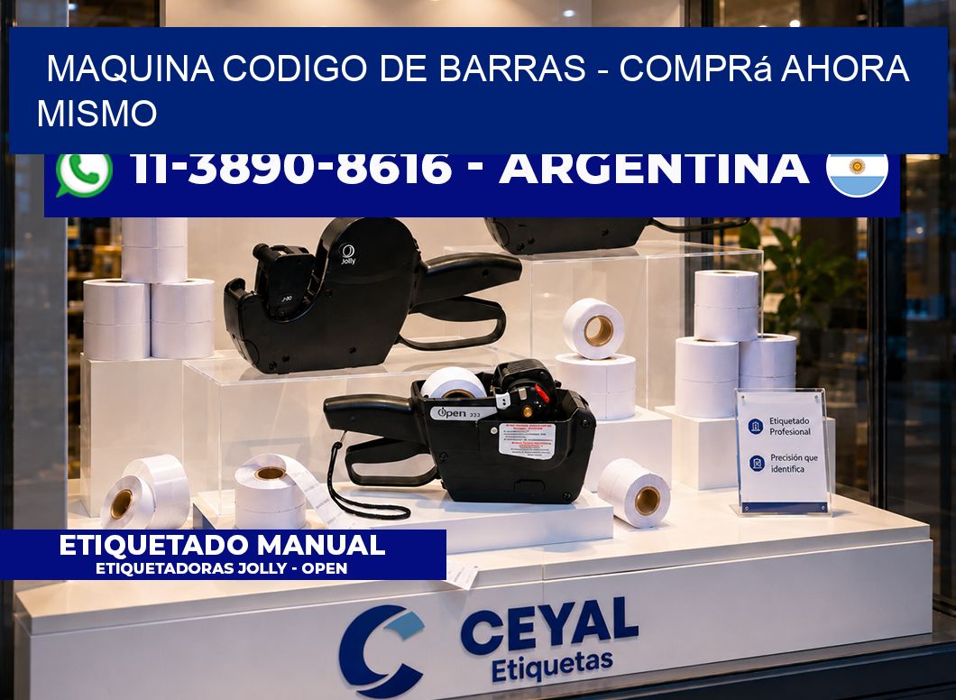 MAQUINA CODIGO DE BARRAS - Comprá ahora mismo