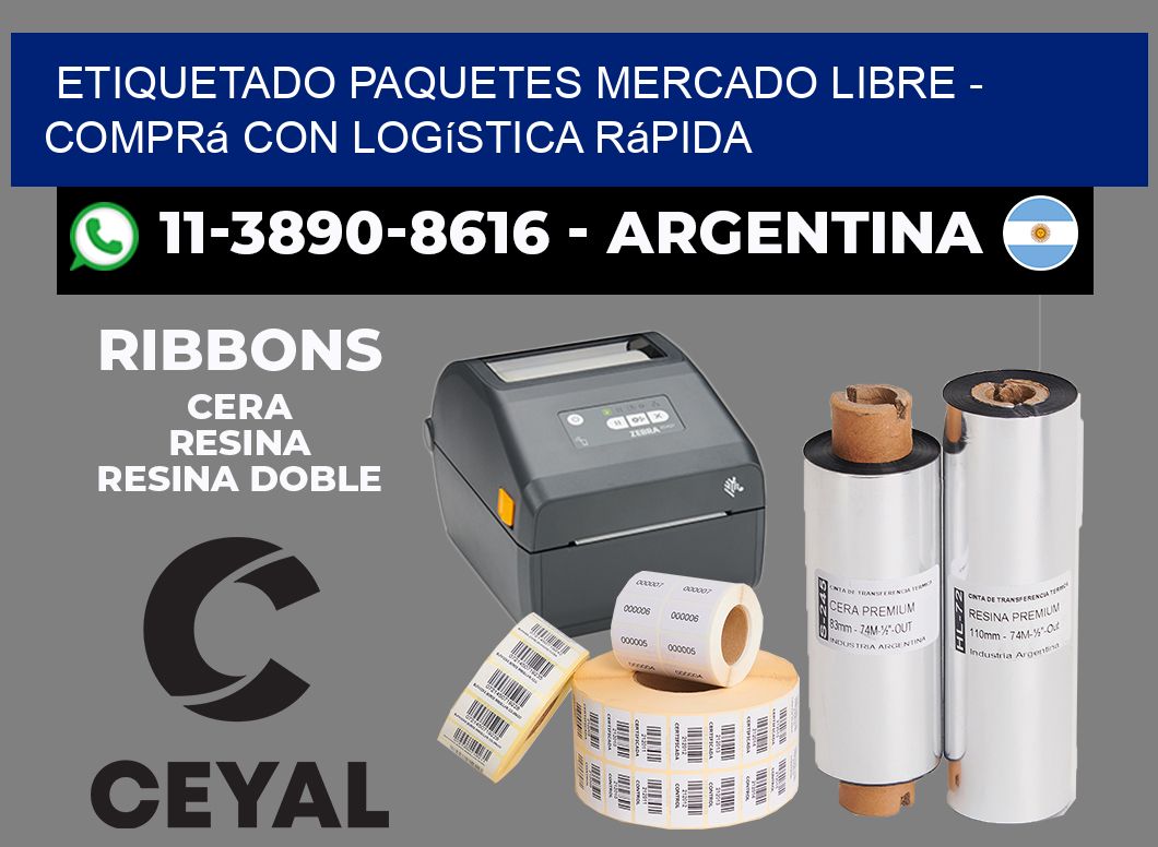 etiquetado paquetes mercado libre - Comprá con logística rápida