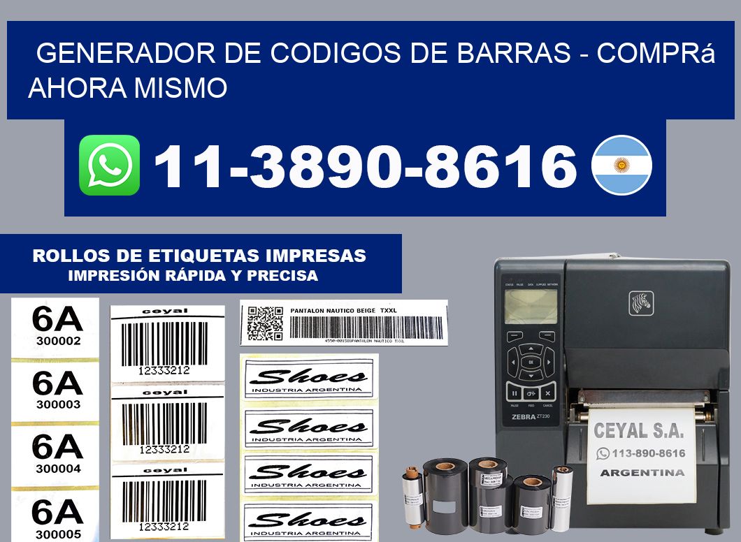 generador de codigos de barras - Comprá ahora mismo