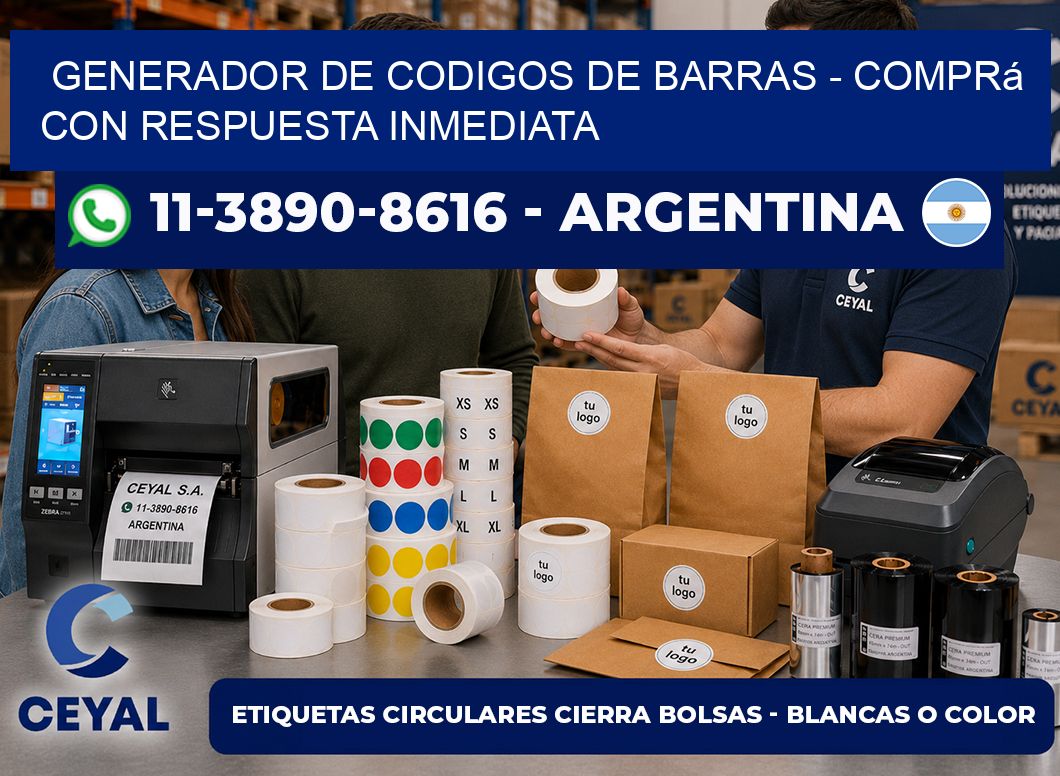 generador de codigos de barras - Comprá con respuesta inmediata