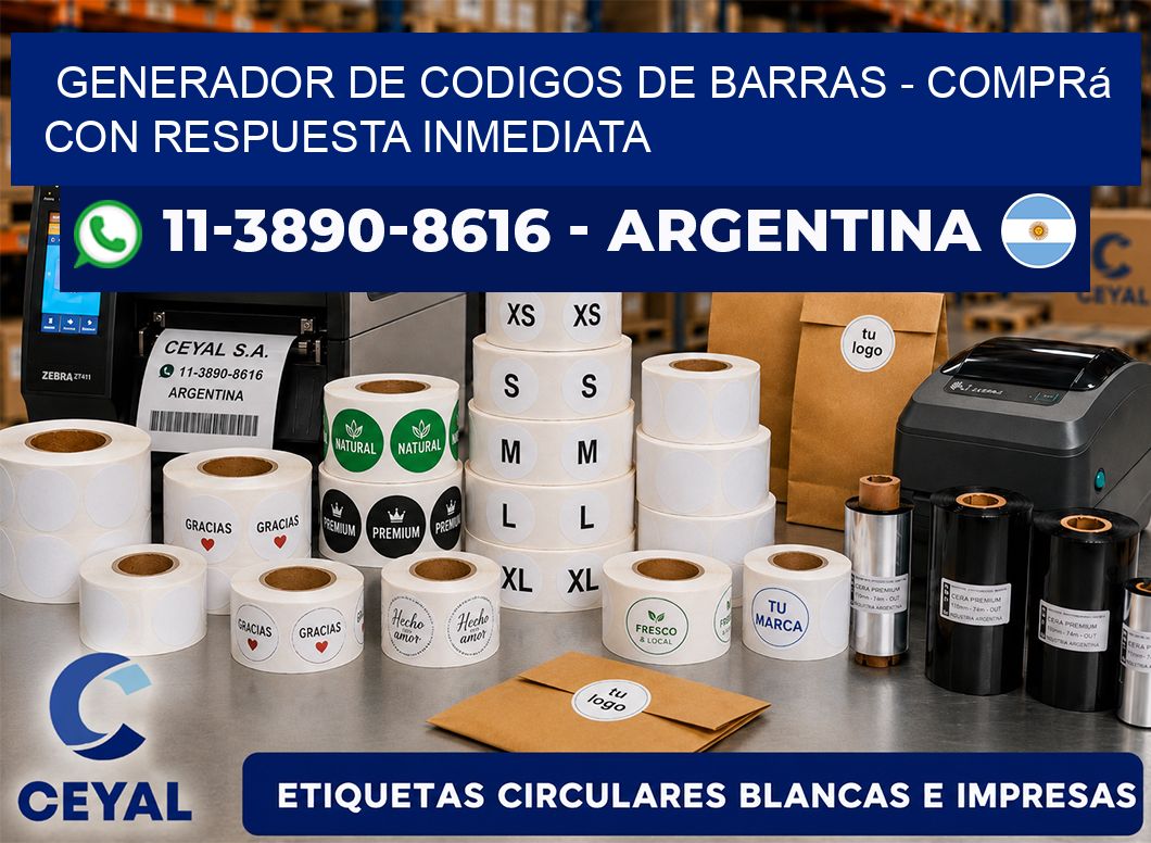 generador de codigos de barras - Comprá con respuesta inmediata