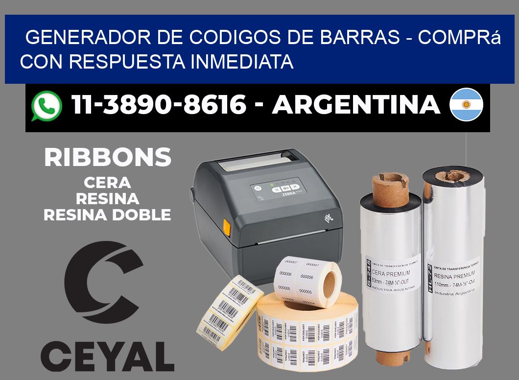 generador de codigos de barras - Comprá con respuesta inmediata