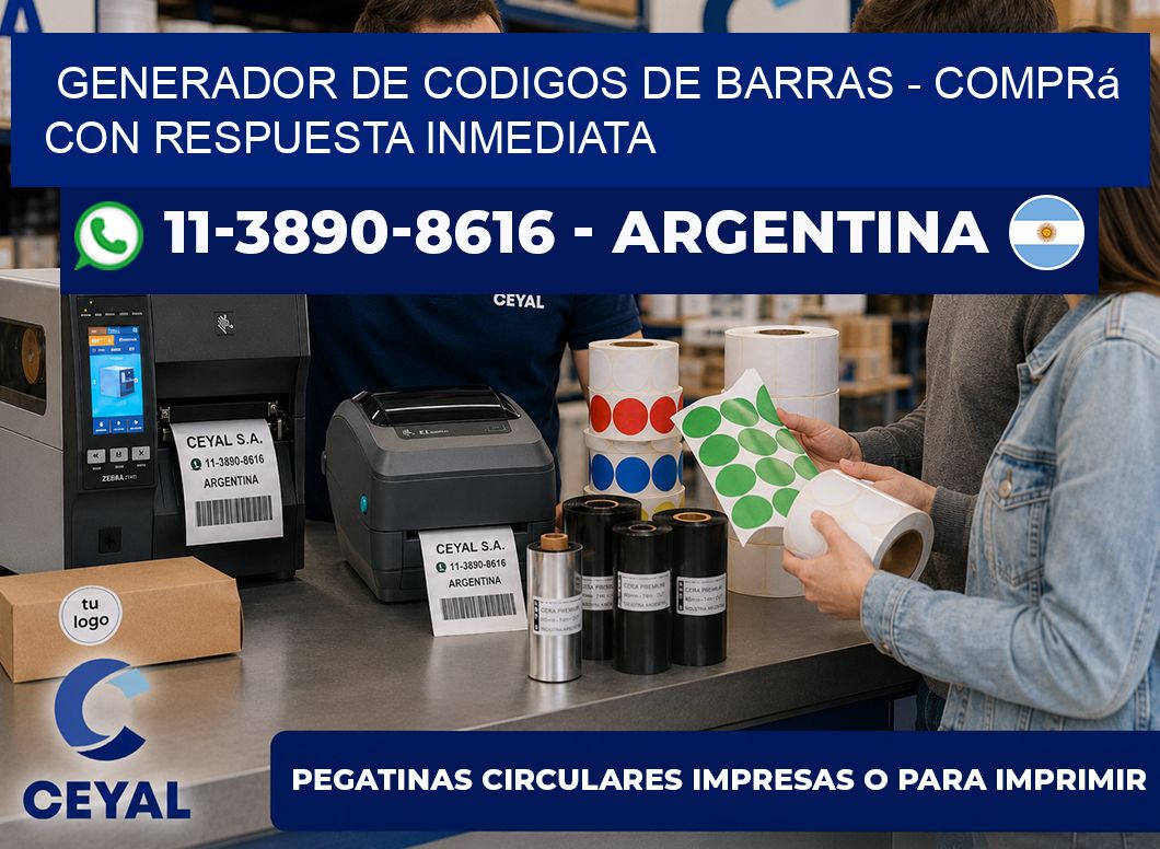 generador de codigos de barras – Comprá con respuesta inmediata
