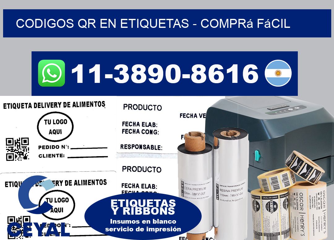 CODIGOS QR EN ETIQUETAS - Comprá fácil