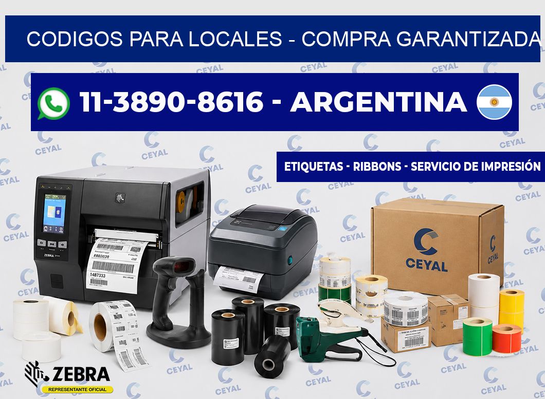 Codigos para locales - Compra garantizada