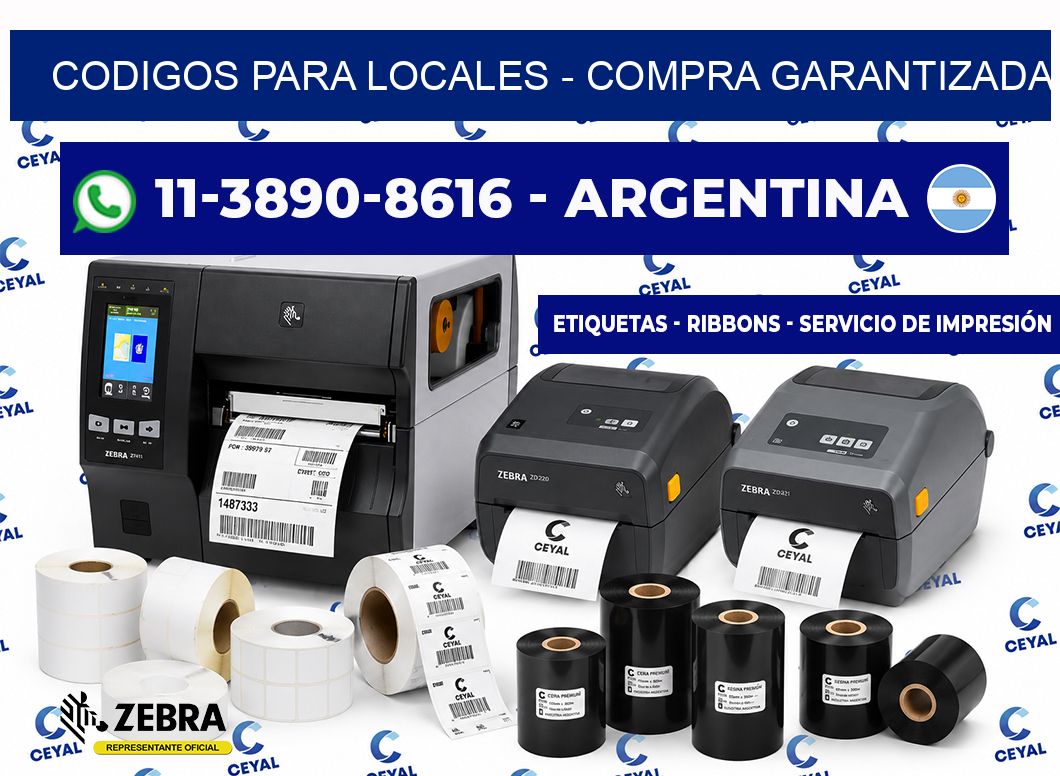 Codigos para locales - Compra garantizada