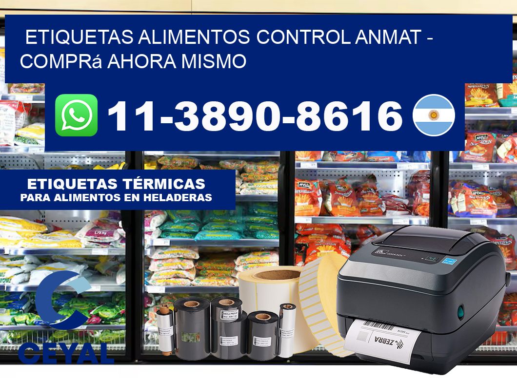 ETIQUETAS ALIMENTOS CONTROL ANMAT – Comprá ahora mismo