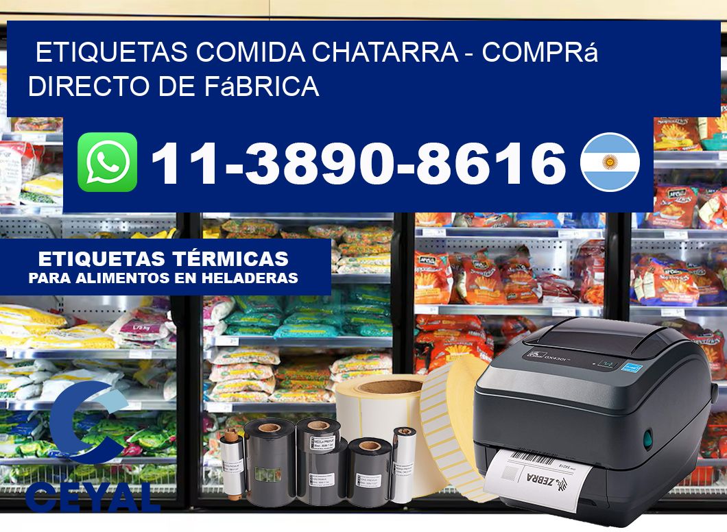 ETIQUETAS COMIDA CHATARRA - Comprá directo de fábrica