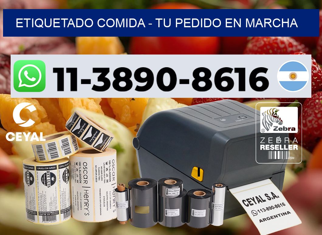 Etiquetado comida - Tu pedido en marcha
