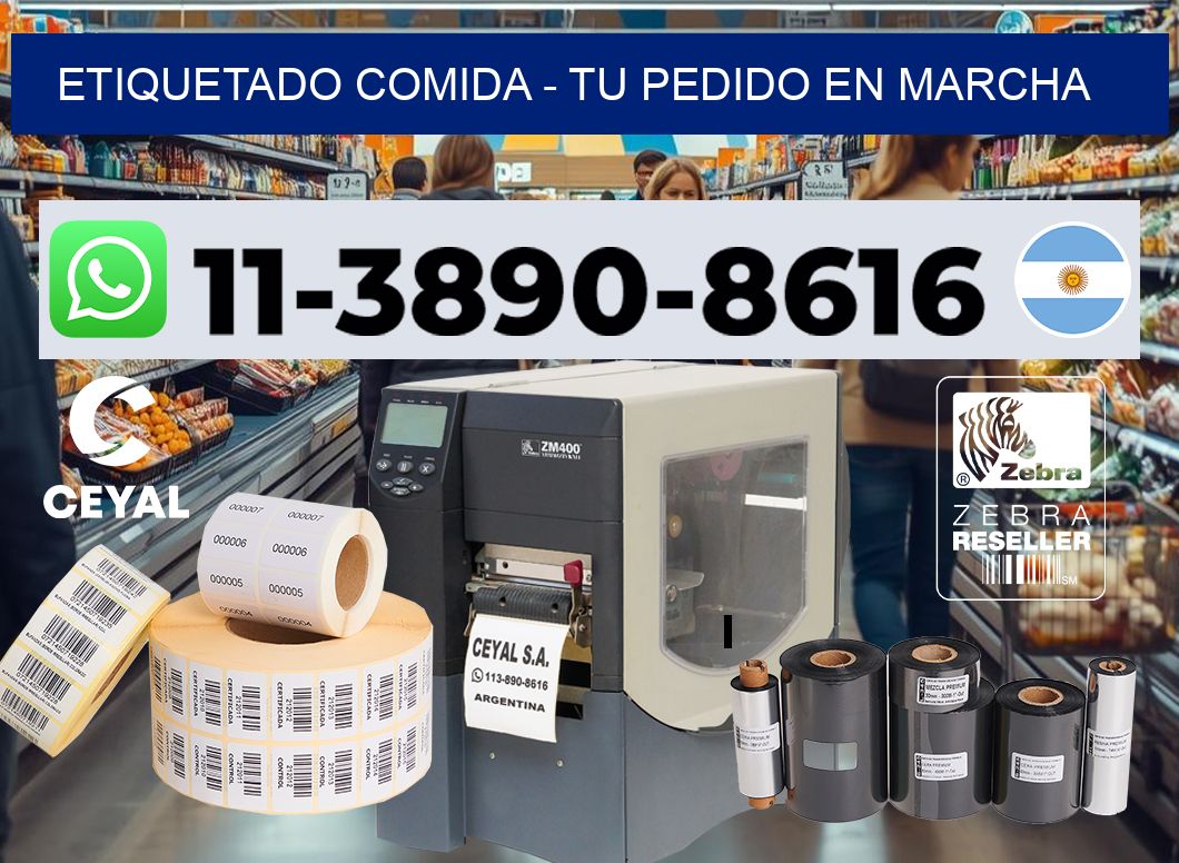 Etiquetado comida - Tu pedido en marcha