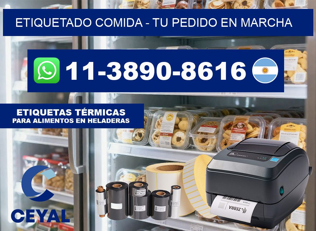 Etiquetado comida – Tu pedido en marcha