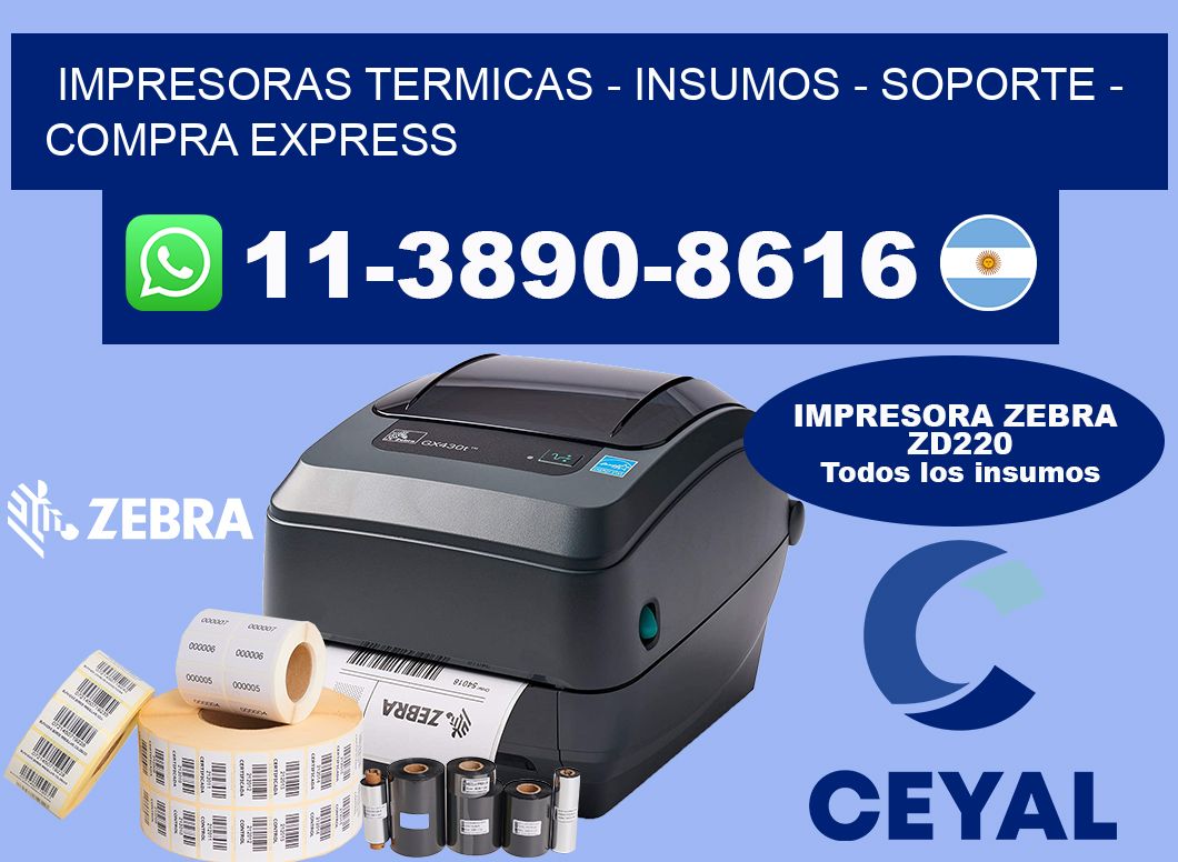 IMPRESORAS TERMICAS - INSUMOS - SOPORTE - Compra express