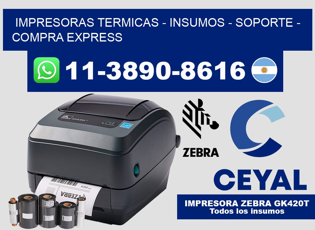 IMPRESORAS TERMICAS - INSUMOS - SOPORTE - Compra express