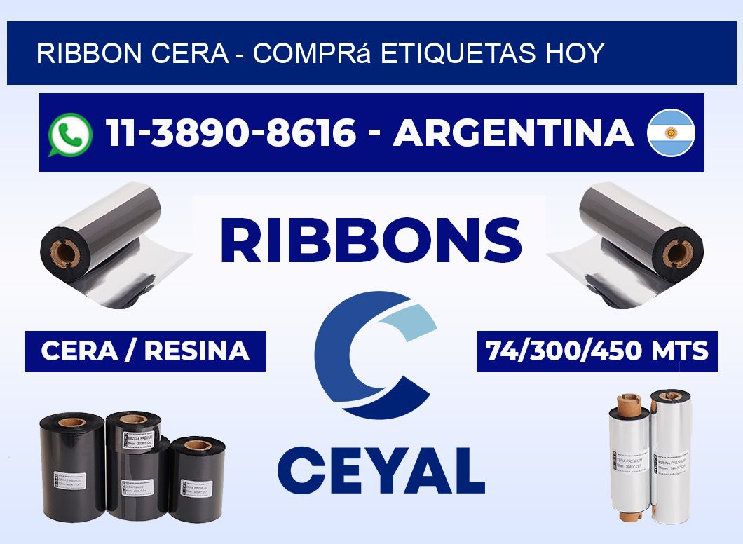 Ribbon cera - Comprá etiquetas hoy