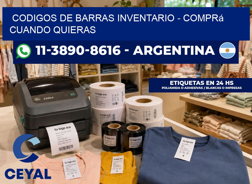codigos de barras inventario - Comprá cuando quieras