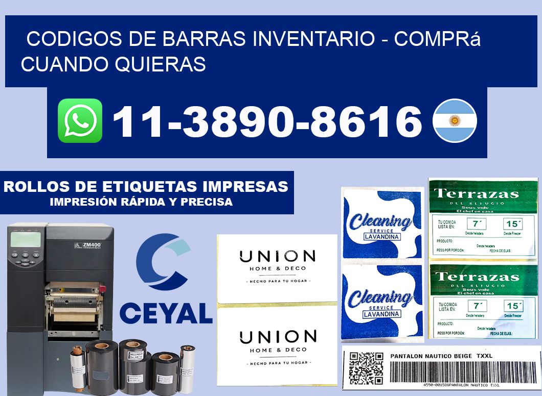 codigos de barras inventario - Comprá cuando quieras