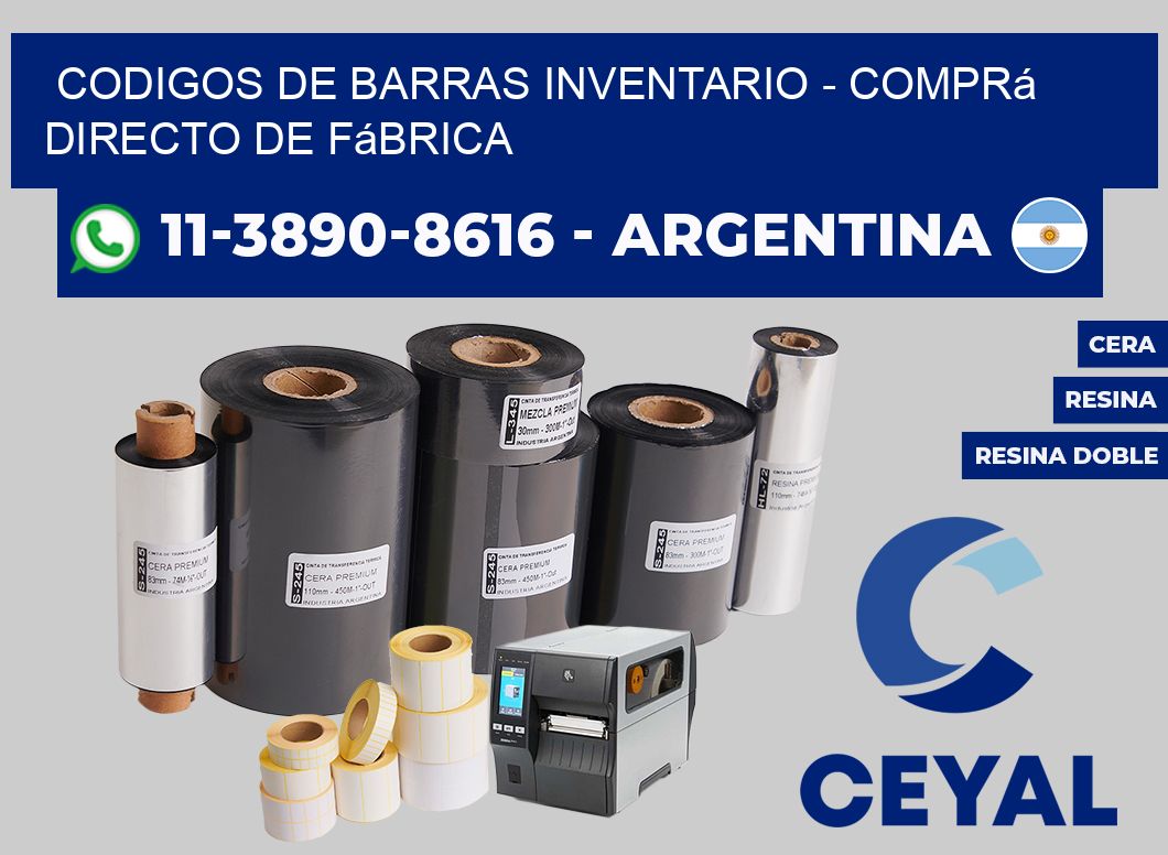 codigos de barras inventario - Comprá directo de fábrica