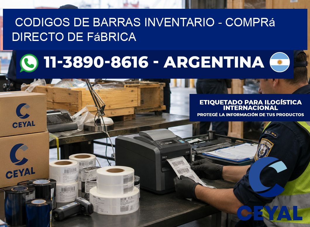 codigos de barras inventario – Comprá directo de fábrica