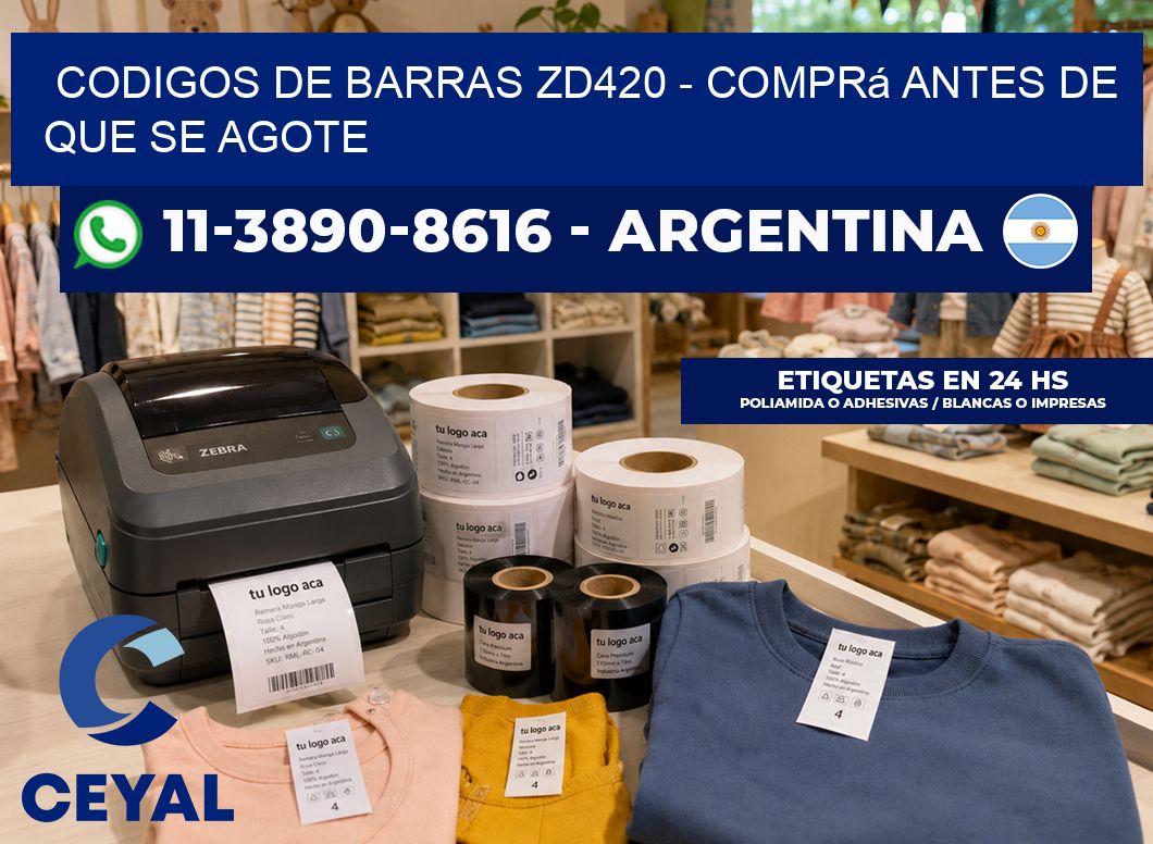 codigos de barras zd420 – Comprá antes de que se agote