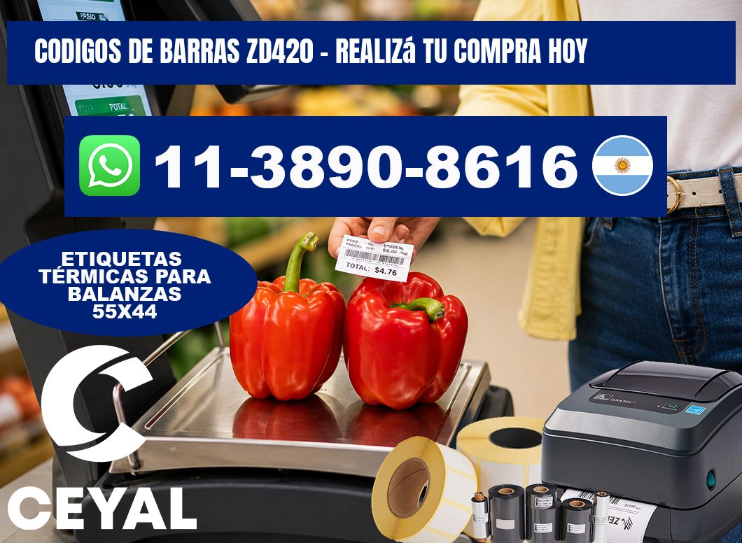codigos de barras zd420 - Realizá tu compra hoy