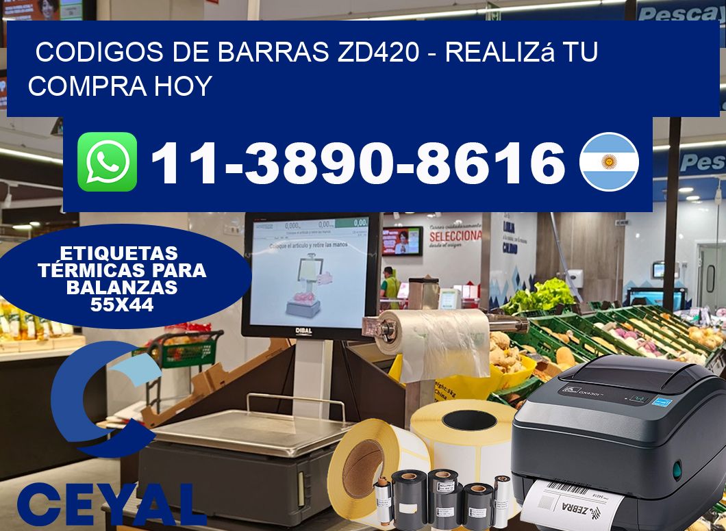 codigos de barras zd420 – Realizá tu compra hoy