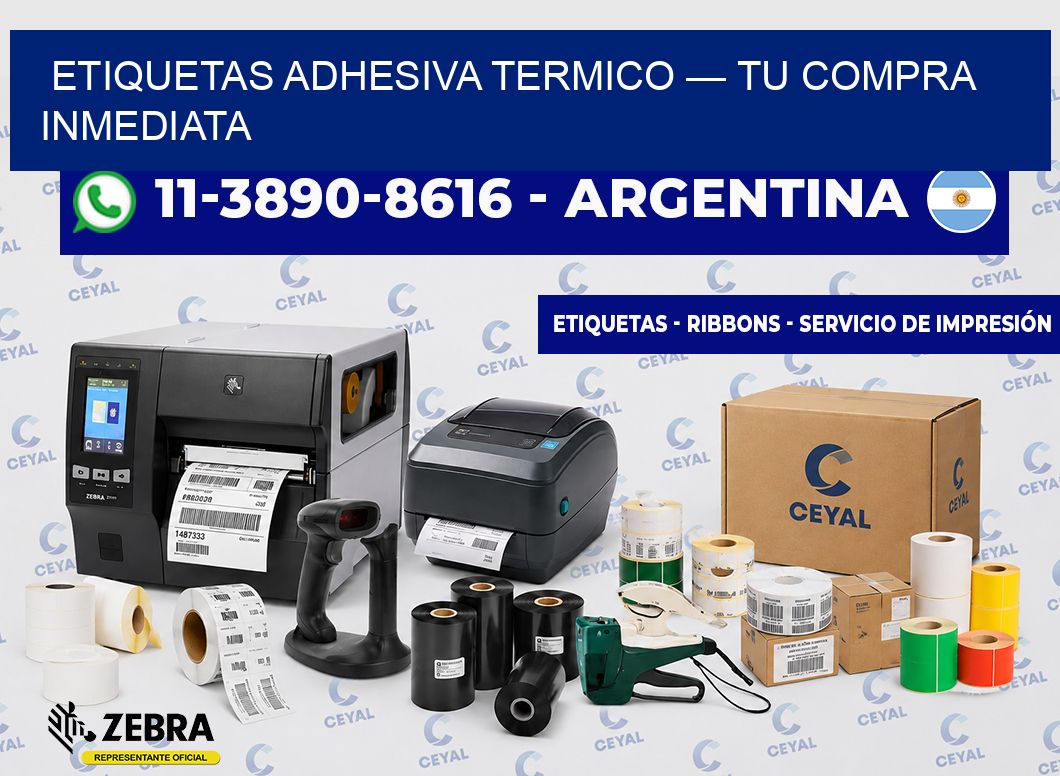 etiquetas adhesiva termico — Tu compra inmediata