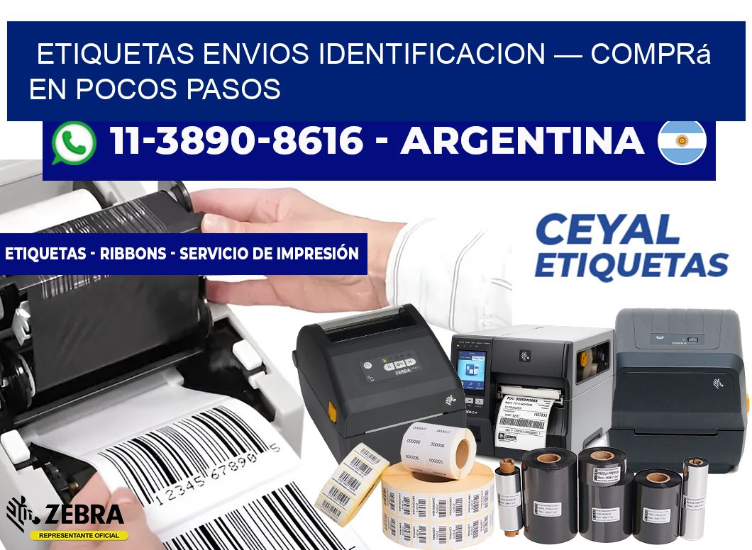 etiquetas envios identificacion — Comprá en pocos pasos